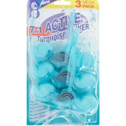 Schoonmaakmiddelen>Fabulosa Active Turqoise Power Toiletblokken 7-In-1 Blauw,Groen