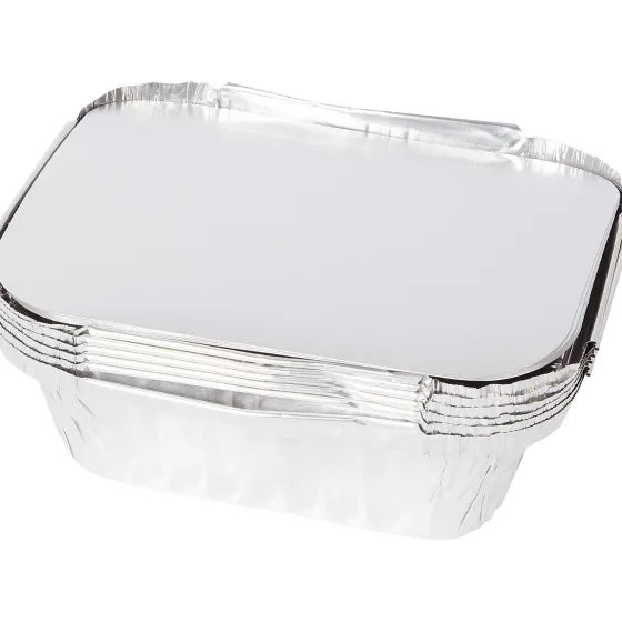 Keukengerei>Rösle Aluminum Bakjes Met Deksel Zilver