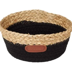 Woonaccessoires>Merk Anne O'Leary Gevlochten Mand Zwart,Grijs,Wit
