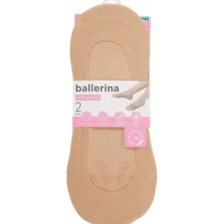 Beenmode>Lotto Ballerina-Footies Beige,Zwart