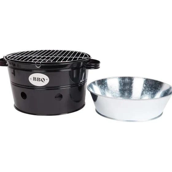 Bbq & Accessoires>Big Jeff Barbecue-Teil Blauw,Zilver,Zwart