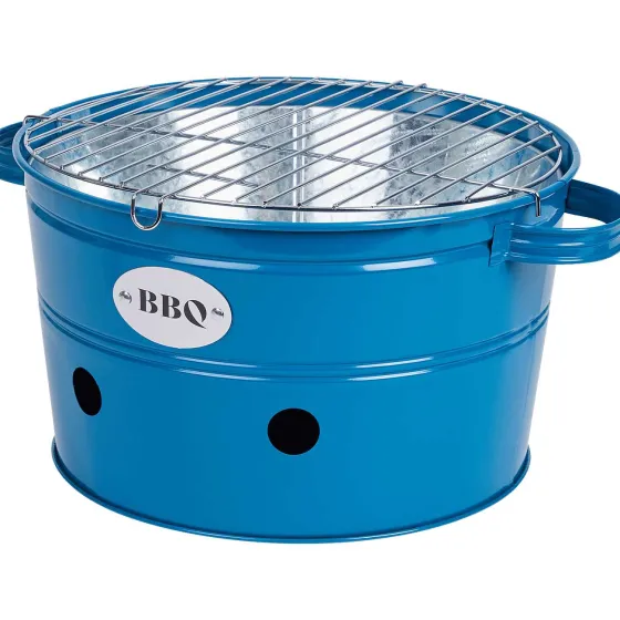 Bbq & Accessoires>Big Jeff Barbecue-Teil Blauw,Zilver,Zwart