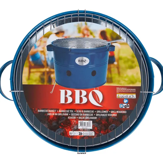 Bbq & Accessoires>Big Jeff Barbecue-Teil Blauw,Zilver,Zwart