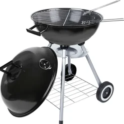 Bbq & Accessoires>Big Jeff Barbecue Op Wielen Zwart