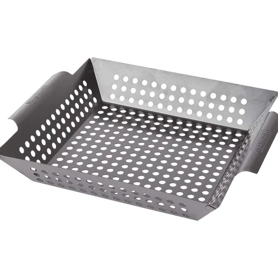 Ovenschalen & Bakvormen>Big Jeff Barbecue Wok Grillmand Zwart
