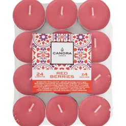 Kaarsen>Candra Geurtheelichten Rode Bessen Roze