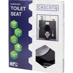 Badkamer & Toilet Accessoires>Cascata Softclose Toiletbril Wit,Zwart