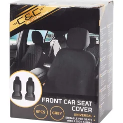 Auto Accessoires>C&C Autostoelhoezenset Voorstoel Zwart