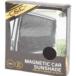 Raamdecoratie>C&C Magnetisch Autozonnescherm Zwart