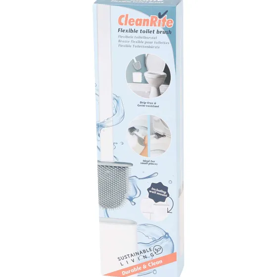 Toilet- & Keukenpapier>Edet Cleanrite Flexibele Toiletborstel Zwart,Grijs,Wit