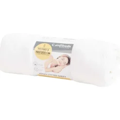 Beddengoed>Comfibeds Jersey Hoeslaken Wit