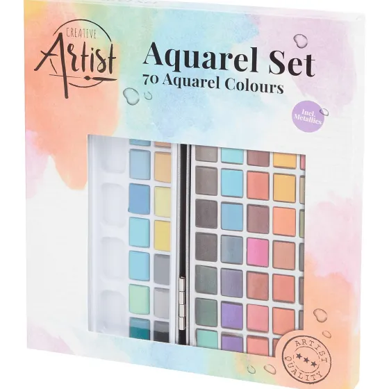 Schilderen>Van Bleiswijck Creative Artist Aquarelset In Blik Meerkleurig