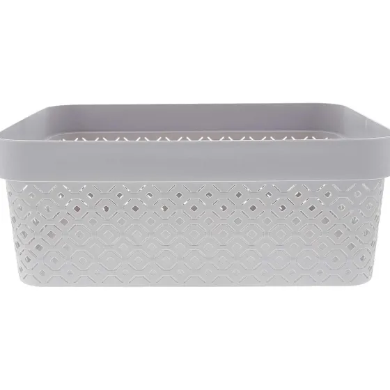 Woonaccessoires>Curver Opbergmand Terrazzo Zwart,Grijs,Wit