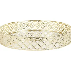 Woonaccessoires>Merk Dienblad Met Spiegel Goud,Zilver
