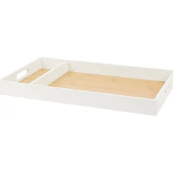 Dienbladen>Staub Dienblad Met Vak Bruin,Wit