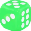 Spellen>Mini Matters Dobbelsteen Met Licht Blauw,Groen,Oranje,Paars,Rood