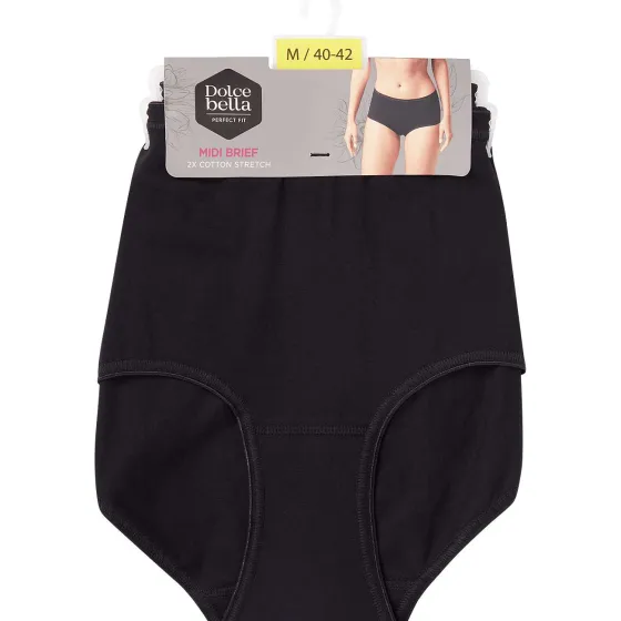 Ondergoed>Dolce Bella Midi-Slips Zwart