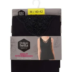 Ondergoed>Dolce Bella Singlet Zwart