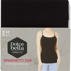 Kleding>Dolce Bella Spaghetti-Top Zwart