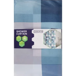 Badkamer & Toilet Accessoires>Cascata Douchegordijn Grijs,Print,Zwart