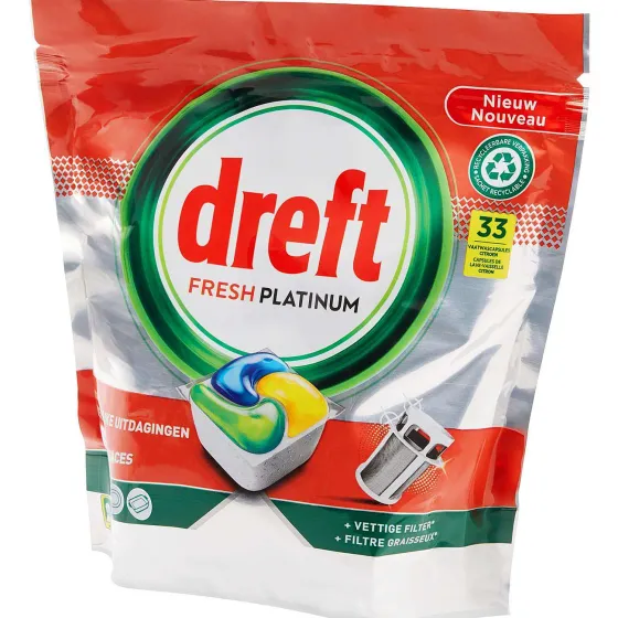 Afwas- & Wasmiddelen>Dreft Fresh Platinum Vaatwastabletten Original