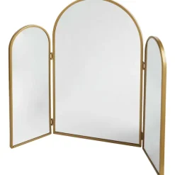 Wanddecoratie>Merk Drieluik Spiegel Zwart,Goud