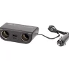 Auto Accessoires>Dunlop Dubbele Auto-Stekkerdoos Zwart