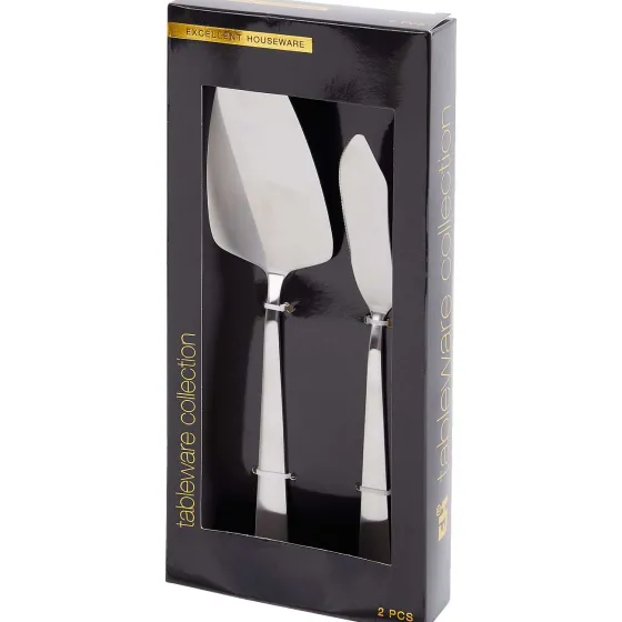 Bestek>Merk Excellent Houseware Taartserveerset Goud,Zilver