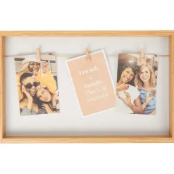 Fotolijstjes>Merk Fotolijst Met Knijpers Beige,Zwart