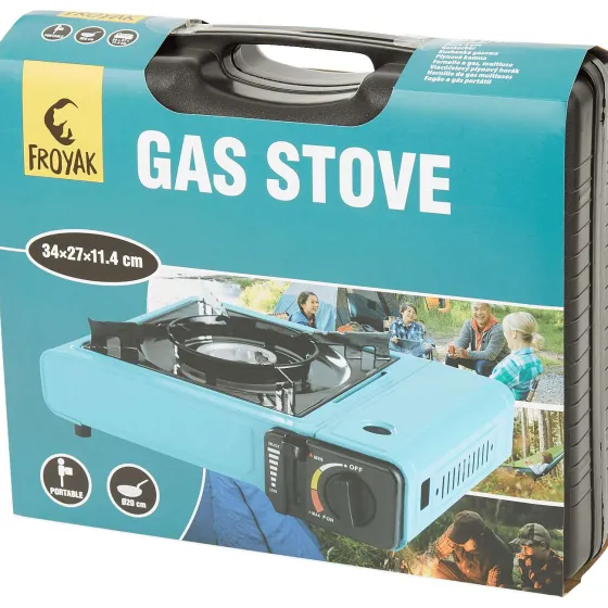 Kampeerspullen>Froyak Gaskooktoestel Blauw