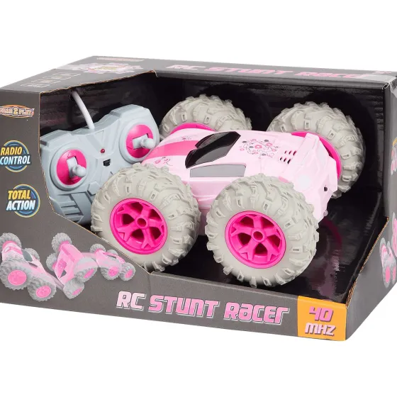 Buitenspeelgoed>Hasbro Gear2Play Radiografisch Bestuurbare Stuntracer Groen,Roze