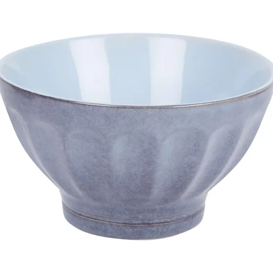 Servies>Merk Geglazuurde Kom Blauw,Grijs,Roze,Geel