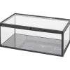 Woonaccessoires>Merk Glazen Doosje Zwart,Goud