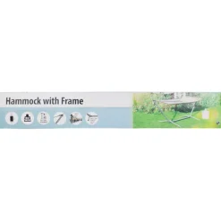 Tuinmeubelen>Merk Hangmat Met Frame Zwart