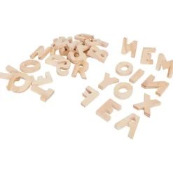 Houten Speelgoed>Mini Matters Hobby Flora Houten Letters Beige