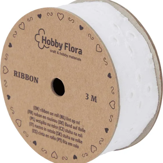 Breien & Haken>Alison & Mae Hobby Flora Lint Beige,Wit
