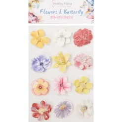 Kaarten>Office Essentials Hobby Flora Vlinder- En Bloemenstickers Print