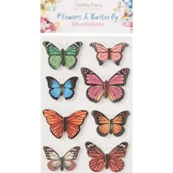 Kaarten>Office Essentials Hobby Flora Vlinder- En Bloemenstickers Print