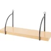 Woonaccessoires>Merk Home Accents Bamboe Wandplank Zwart,Bruin