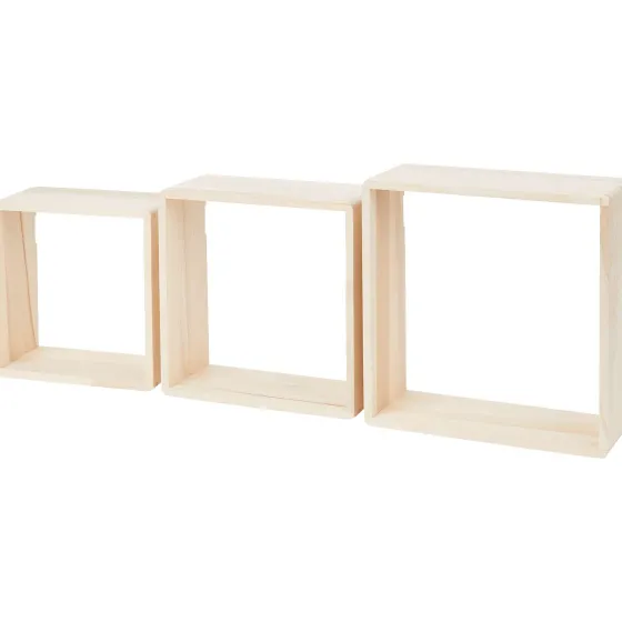 Woonaccessoires>Merk Home Accents Houten Wandboxen Beige,Bruin