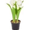Kunstplanten & -Bloemen>Merk Home Accents Kunsttulpen In Pot Geel,Meerkleurig,Rood,Roze,Wit