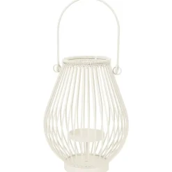 Kaarsenhouders>Merk Home Accents Metalen Lantaarn Zwart,Wit