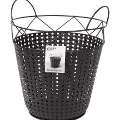 Bloempotten>Merk Home Accents Metalen Mand Zwart