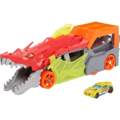 Speelvoertuigen>Hot Wheels City Draak Stuntwagen Grijs,Oranje,Rood,Geel,Meerkleurig