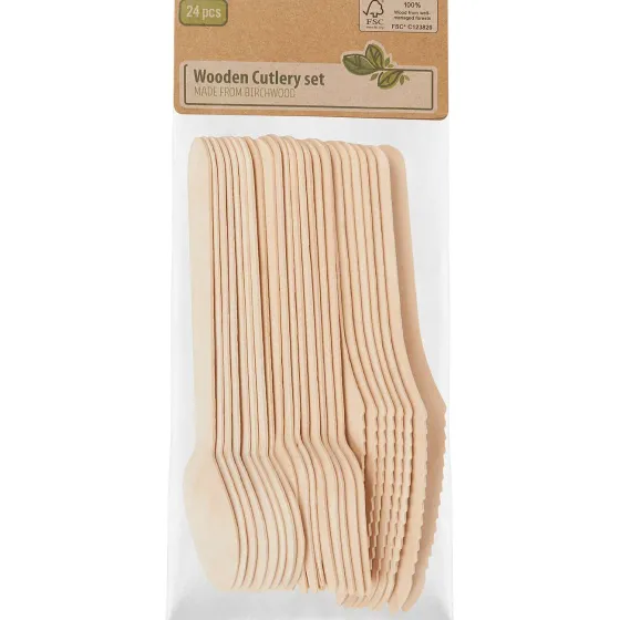 Feestartikelen>Merk Houten Bestekset