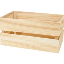 Woonaccessoires>Merk Houten Krat Groot Bruin
