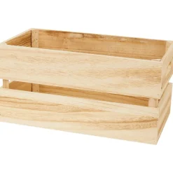 Woonaccessoires>Merk Houten Krat Medium Bruin