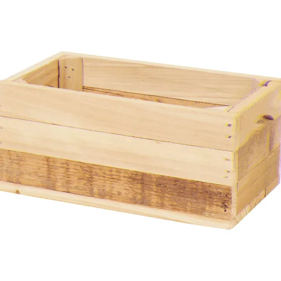 Woonaccessoires>Merk Houten Opbergkist Beige