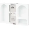 Woonaccessoires>Merk Houten Wandkast Taupe,Wit
