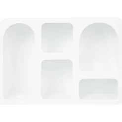 Woonaccessoires>Merk Houten Wandkast Taupe,Wit